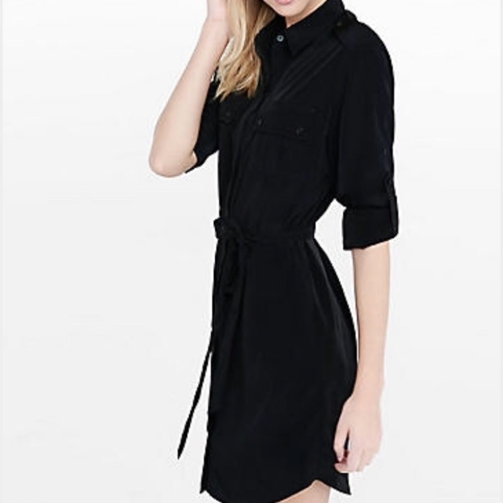 Express black blouse dress.  Size small.