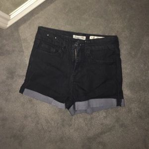 High waisted black shorts. Size 0
