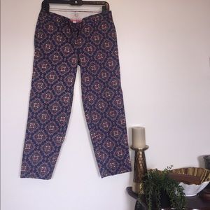 J.CREW Paisley Pixie Pants