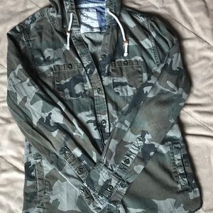 LA Hearts PacSun Camouflage Jacket/Shirt Small