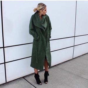 RB London Olive Trench Coat