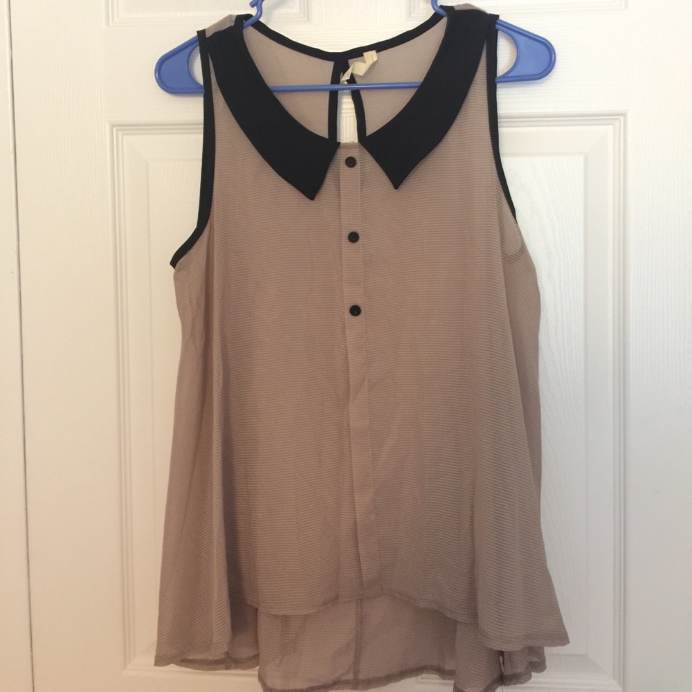 Chiffon top.