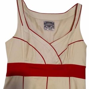 Floreat Ivory And Red Maxi Dress