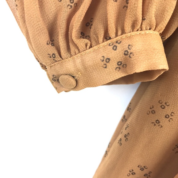 Free People Tan Sheer Swing Dress Women's Size XS - Picture 5 of 7