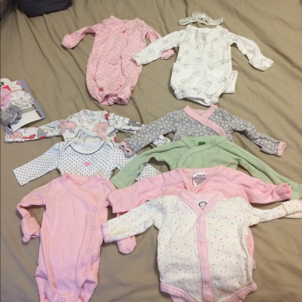 Longsleeve Bundle of preemie clothes