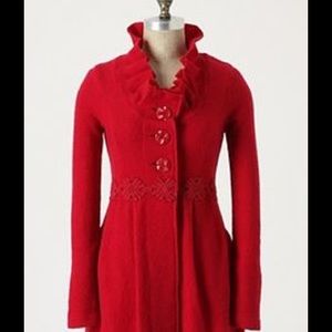 Anthropologie Charlie & Robin Rock Rose Jacket