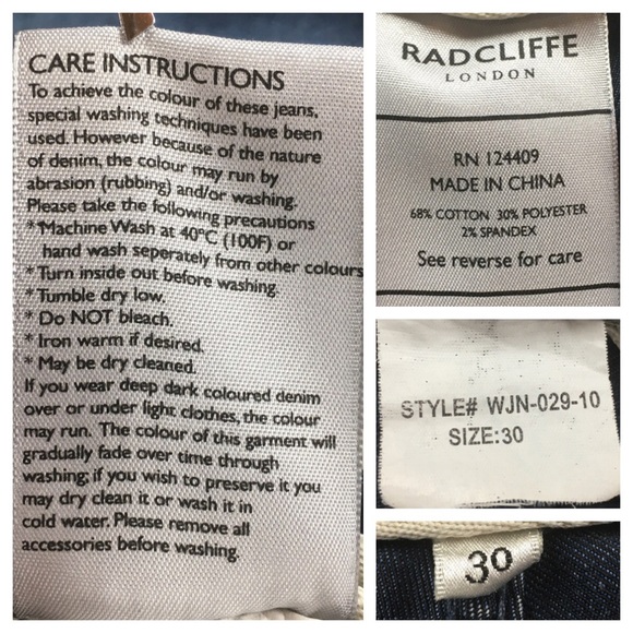 💸Radcliffe London British Tailored Denim Crop - Picture 5 of 8