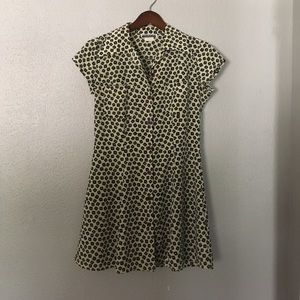 ⬇️Vintage "buttered toast" fit and flare dress
