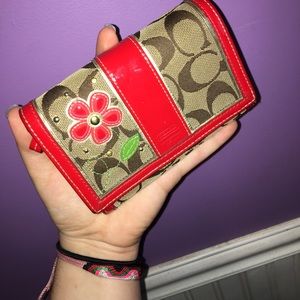Floral Coach Wallet