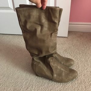 J Lo wedge slouchy boots