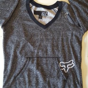 Fox racing pull-over sweater