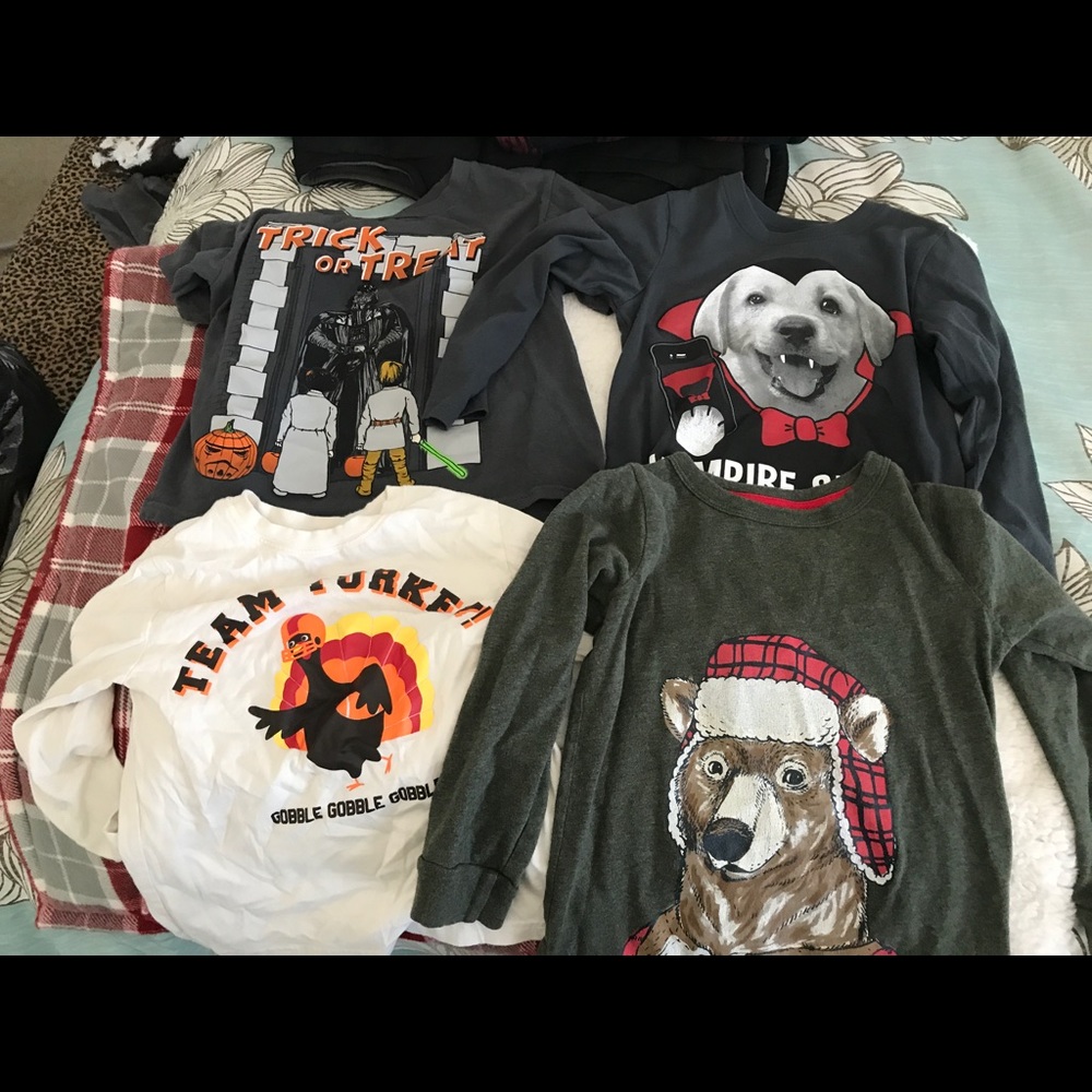 Boys holiday shirt bundle