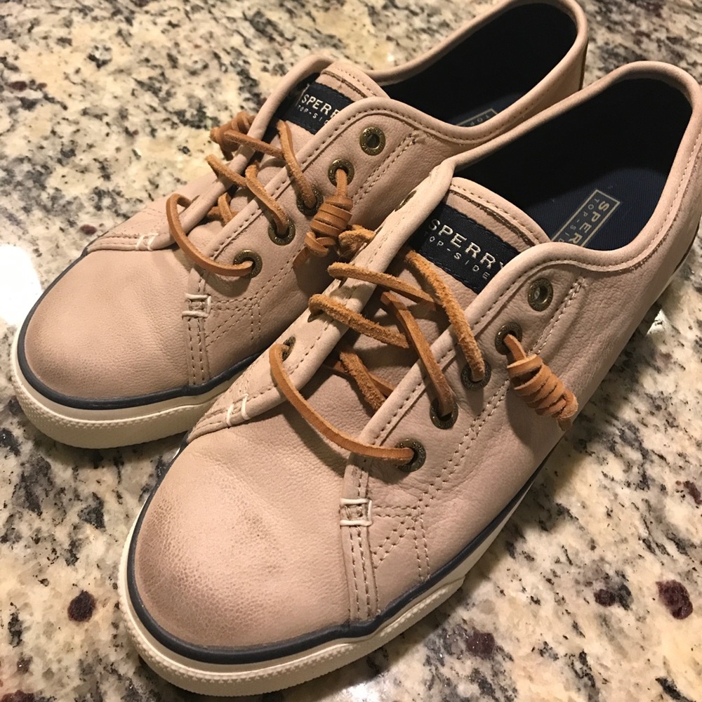 Sperry Leather Sea Coast Slip On Sneakers