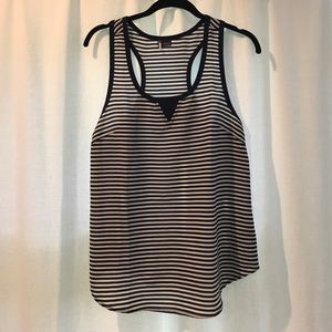 Urban Outfitters navy & white stripe racerback Urban Outfitters navy & white stripe racerback