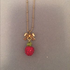 Betsy Johnson Apple Necklace