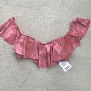 Blue Life Swim NWT Bikini Flutter Top Small