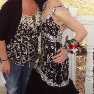 Black Mermaid Prom Dress