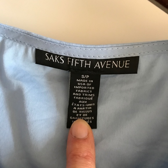 Sak's 5th Ave blue top in XS. I wore it twice - Picture 2 of 2