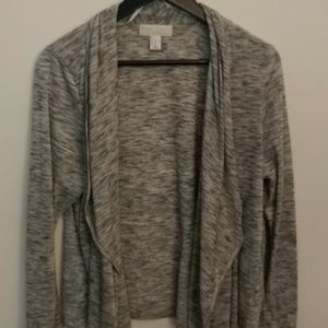 Gray Flowy Cardigan