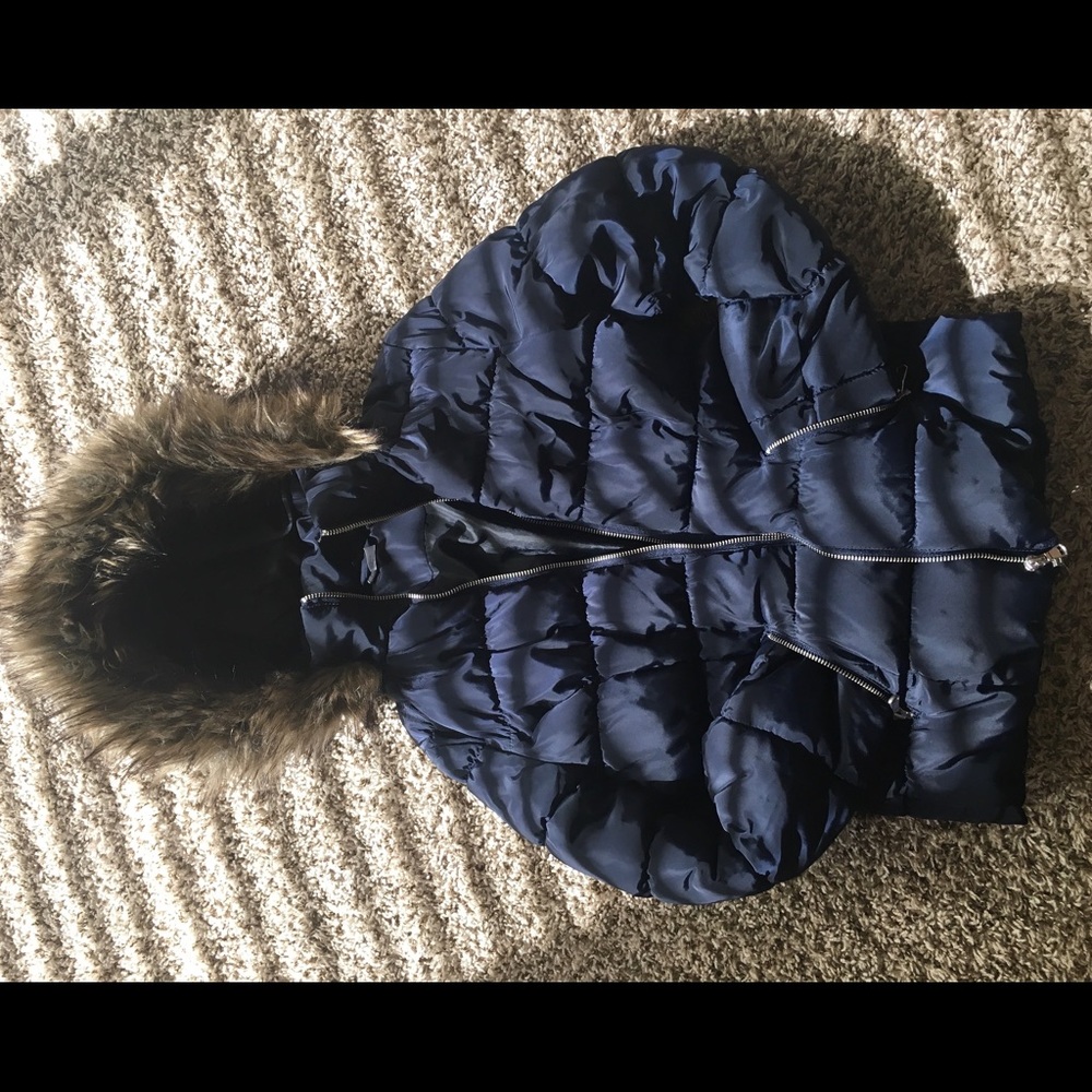 Forever21 blue jacket coat puffer