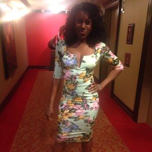Hot Miami Styles Midi Dress - Small