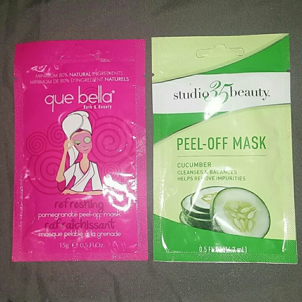 2 peel-off masks