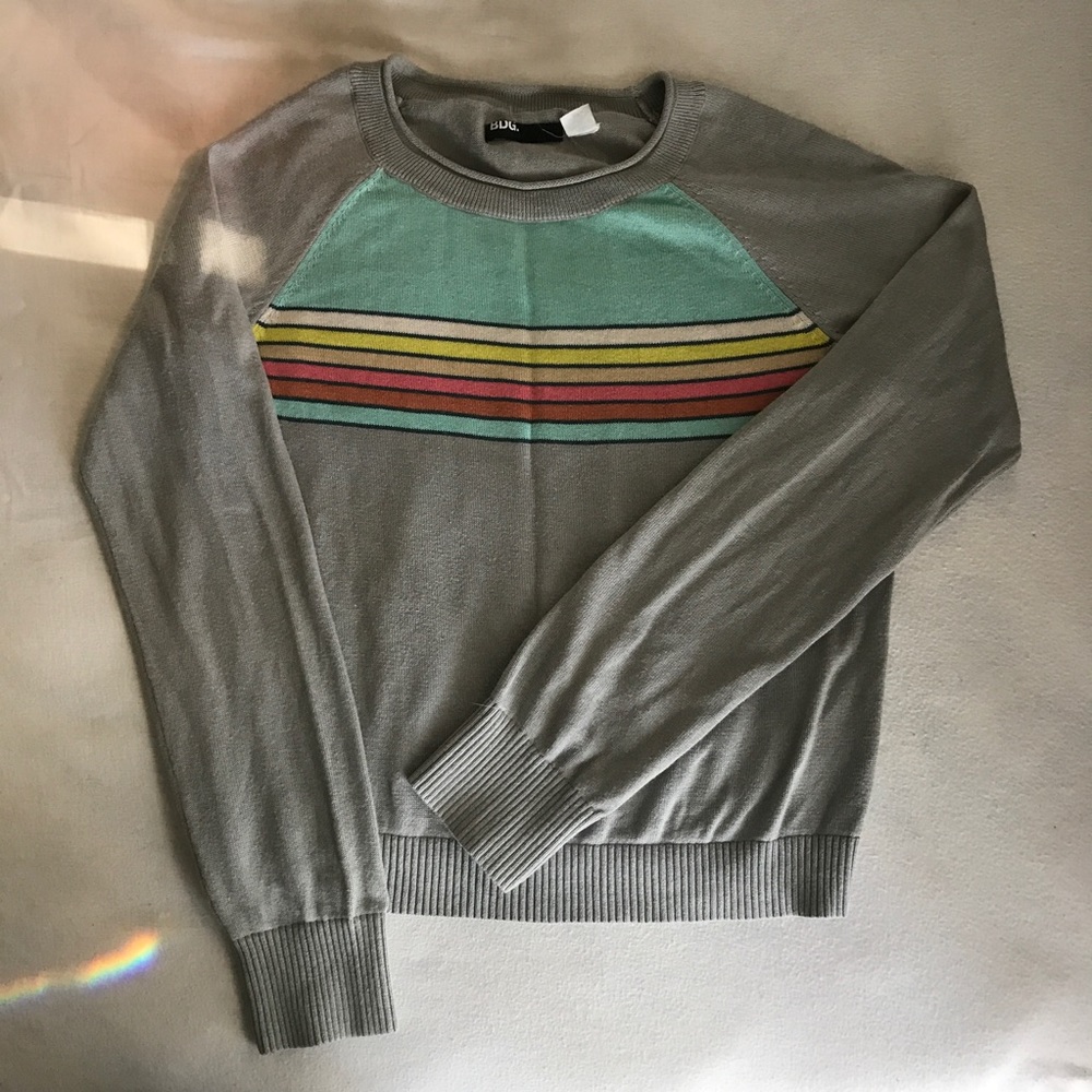 BDG Lightweight Retro Striped Sweater