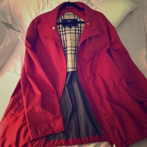 Red Burberry Jacket