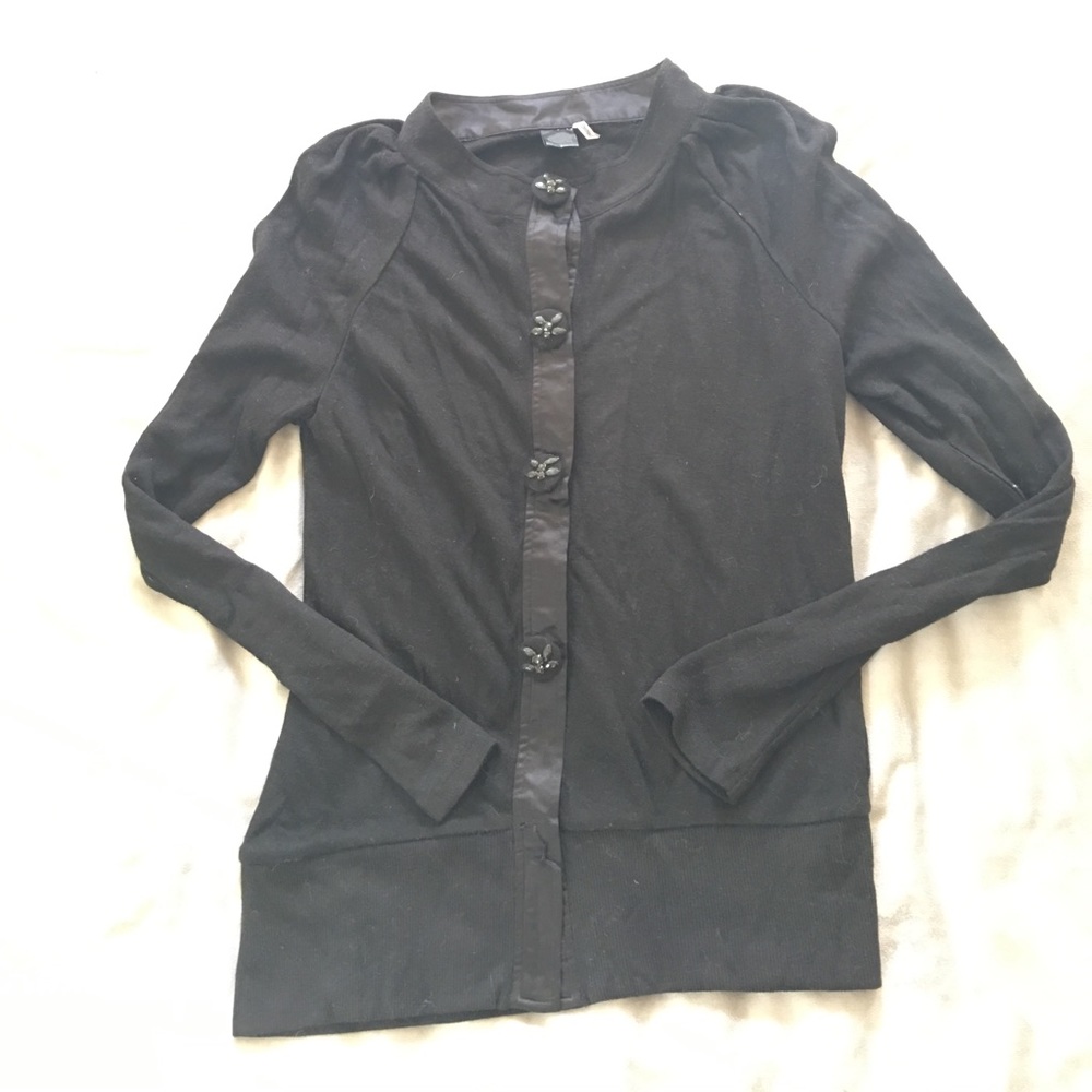 Luce fitted cardigan with embellished buttons