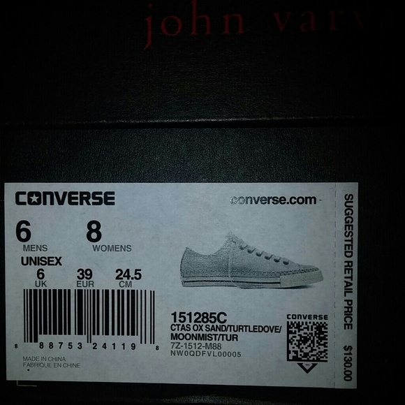 NWT Converse X John Varvatos Stitch Woven Leather - Picture 6 of 6