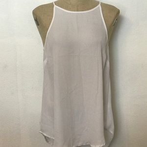Long White Dressy Tank Top
