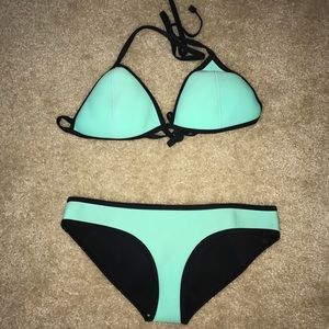 Triangl Bathing Suit top and bottoms
