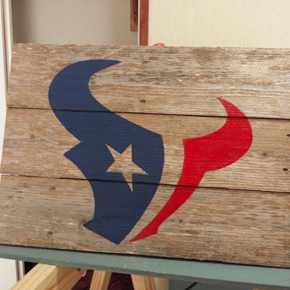 Houston Texans Rustic Decor !