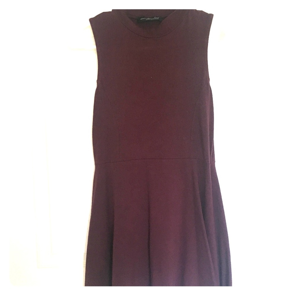 Misguided high neck skater dress.