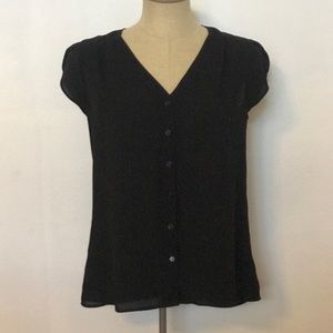 Button Up Business Professional Top