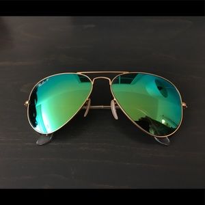 Ray ban flash lense aviators