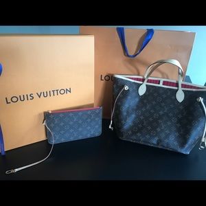2017 100% authentic Louis Vuitton Neverfull Pouch