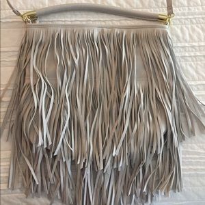 Gray shoulder bag