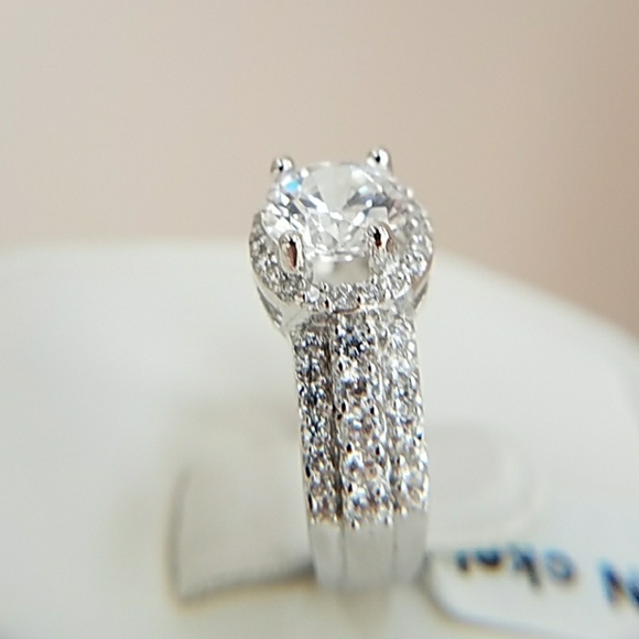 14k Gold plated Engagement Ring with 1.5ct Round - Picture 6 of 8