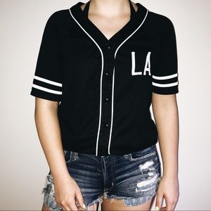 forever 21 baseball tee "la, all day" forever 21 baseball tee "la, all day"