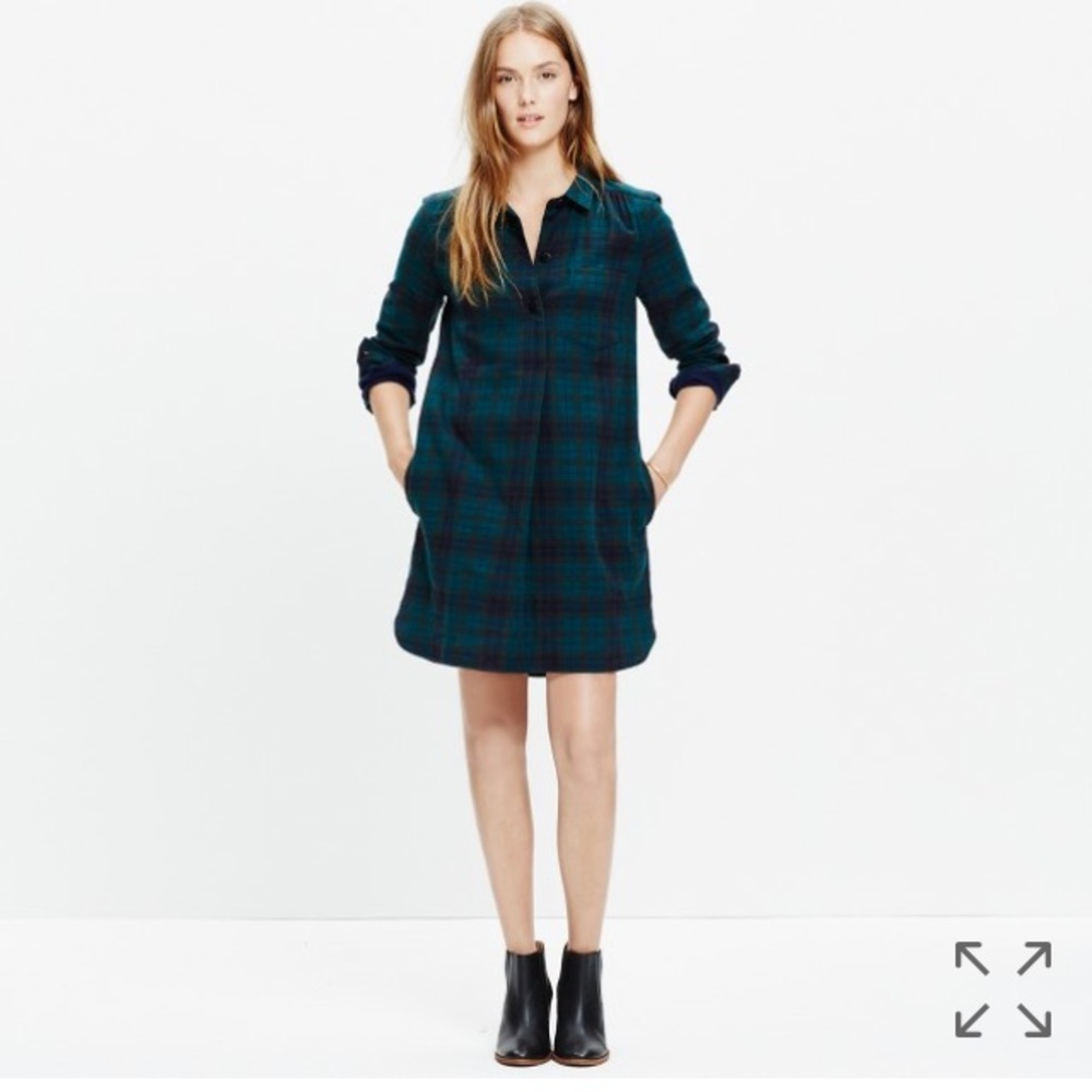 Madewell Latitude Plaid Tunic Dress