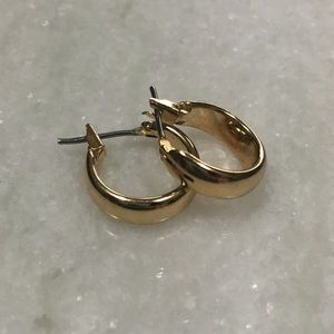 Gold plated hoop earrings