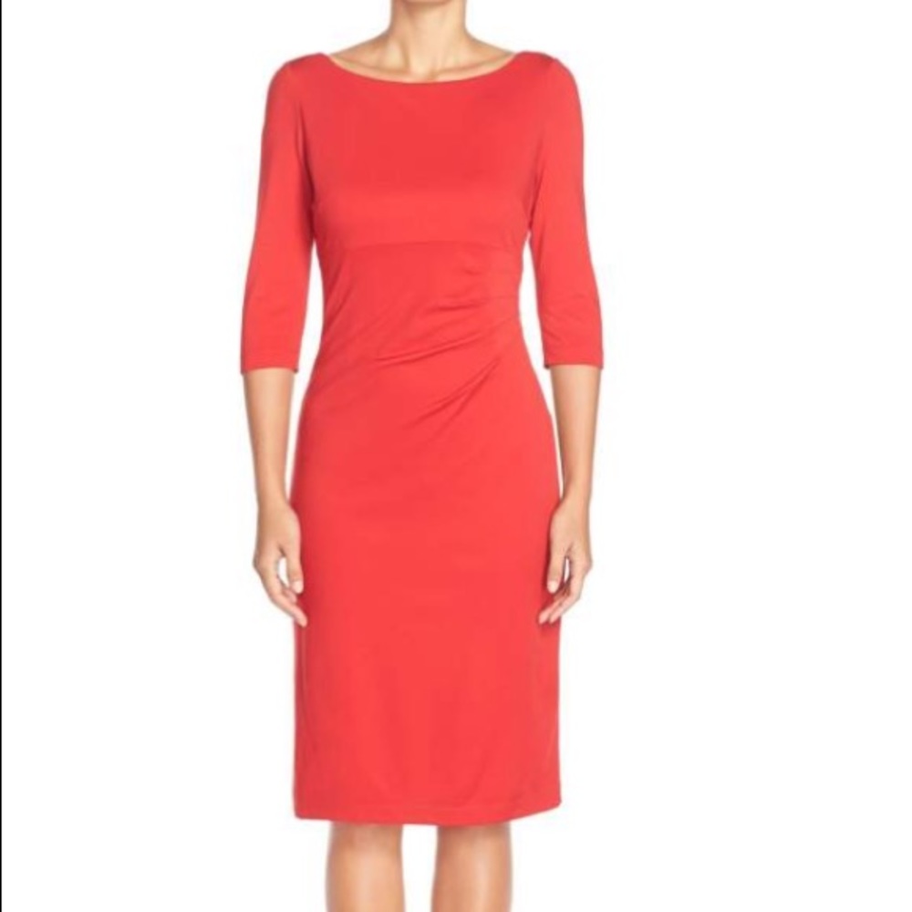 Donna Ricco ponte midi dress