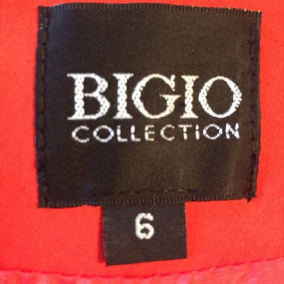 Bigio Red Dress w/ Front Tie at Waist - Picture 5 of 5