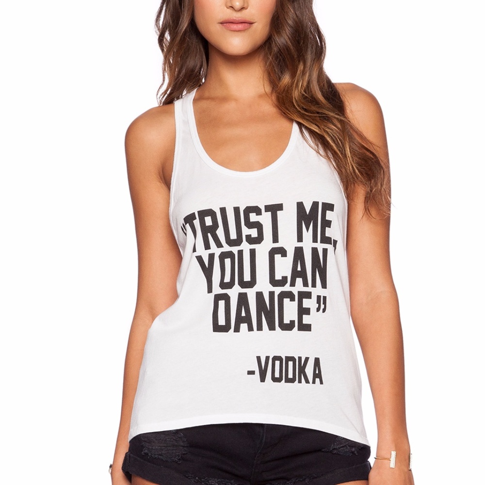 Local Celebrity Trust Me Nikki Tank in White Tank