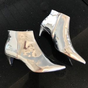Zara silver ankle boots Zara silver ankle boots