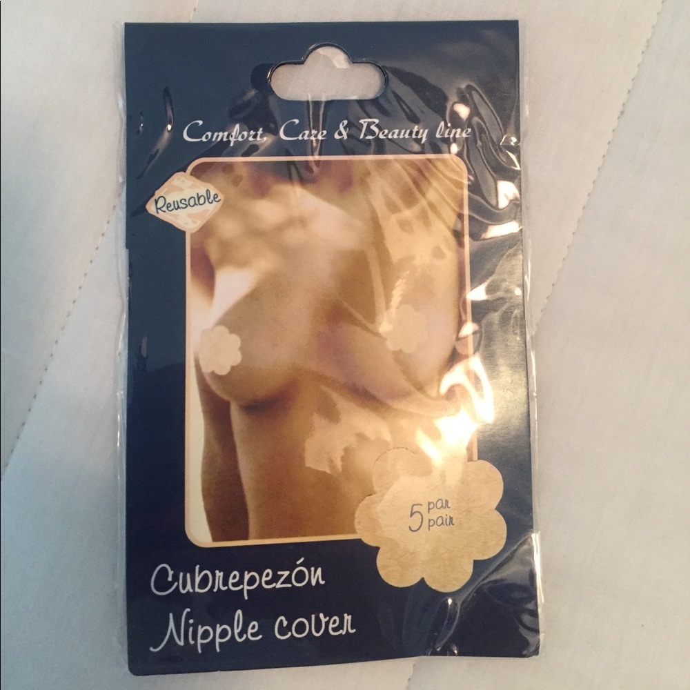 Stick on strapless bra nipple stickers