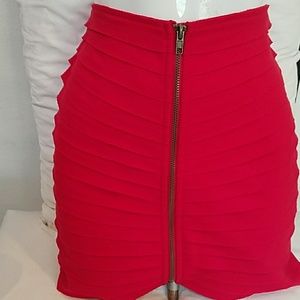 Urban Outfitters Silence and Noise Red zip skirt S Urban Outfitters Silence and Noise Red zip skirt S