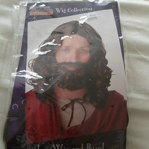 Halloween Jesus Wig and Beard