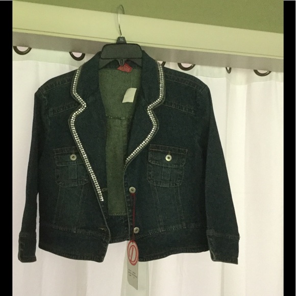 short waisted jean jacket